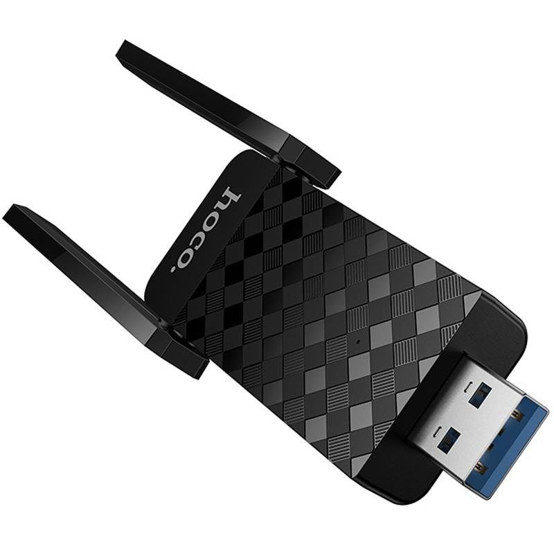 Портативний модем WiFi роутер Hoco HI34 600Mbs Black 2