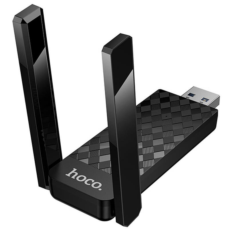Портативний модем WiFi роутер Hoco HI34 600Mbs Black 3