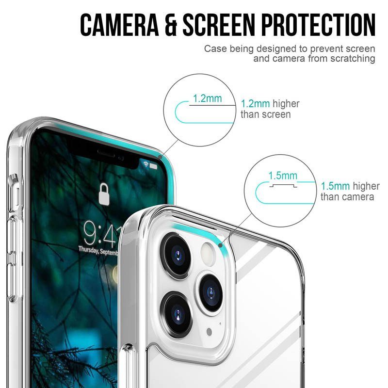 Чохол TPU Space Case transparent для Apple iPhone 14 Pro (6.1") Прозорий 6