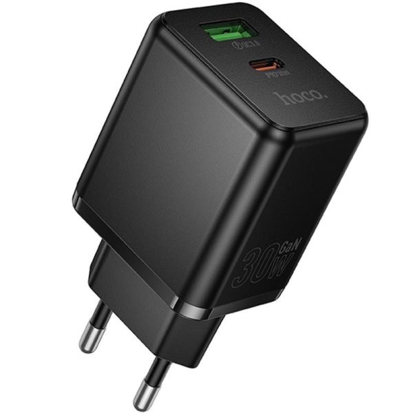МЗП Hoco C157A Smart PD30W+QC3.0 (1USB-A/1C) Black