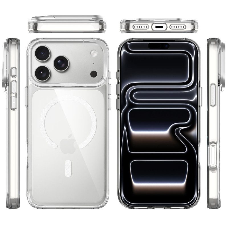 Чохол TPU Space Case Apex with Magnetic Fit для Apple iPhone 17 Pro / 18 Pro (6.3") Silver 3