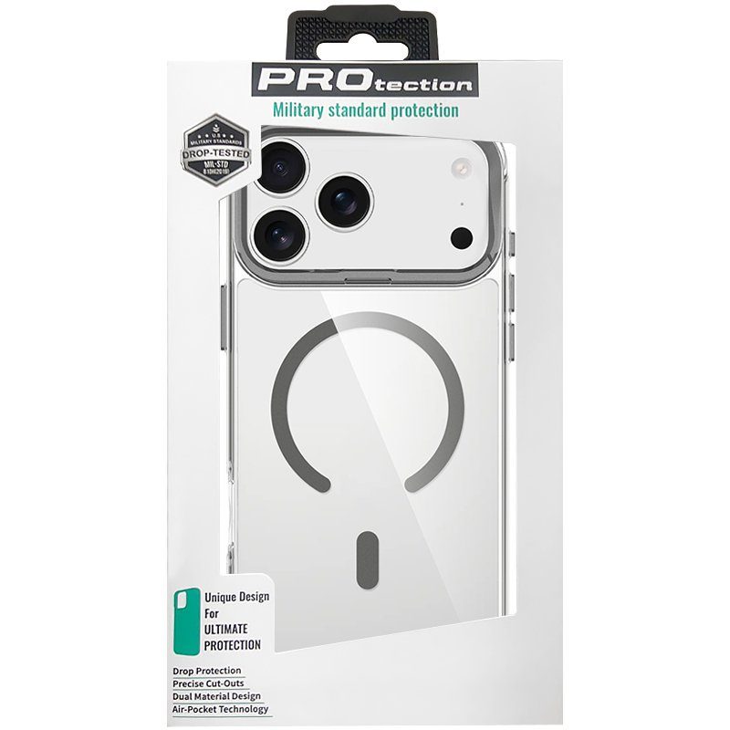 Чохол TPU Space Case Apex with Magnetic Fit для Apple iPhone 17 Pro / 18 Pro (6.3") Grey 5