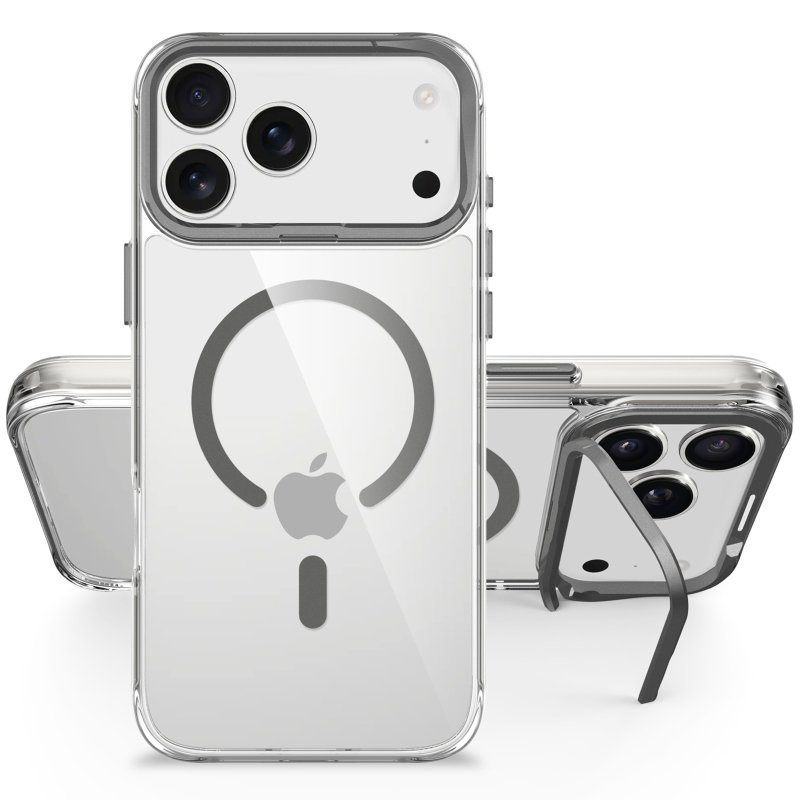 Чохол TPU Space Case Apex with Magnetic Fit для Apple iPhone 17 Pro / 18 Pro (6.3") Grey 3