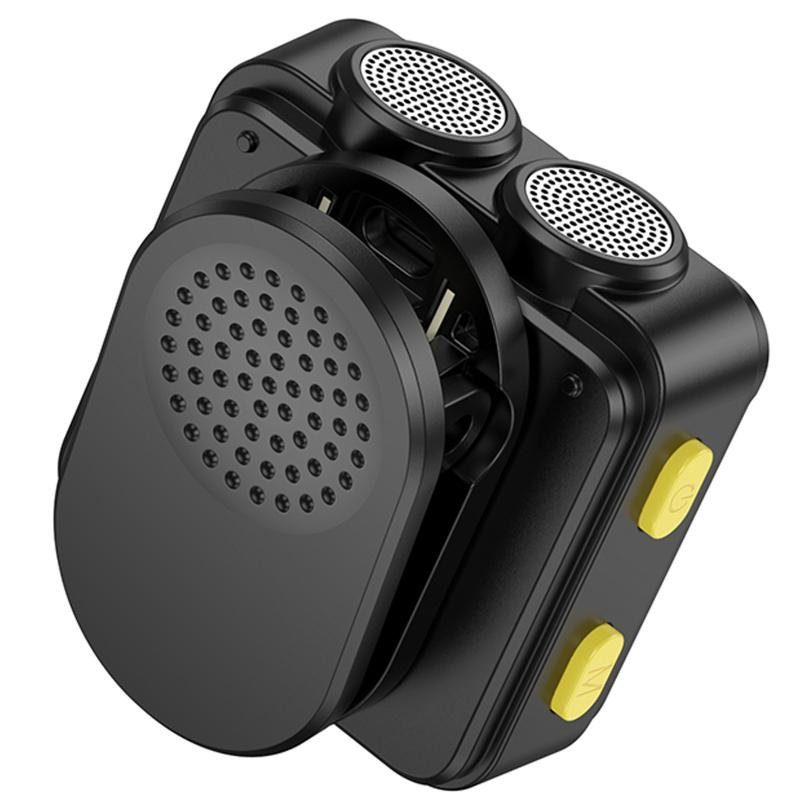 Петличний бездротовий мікрофон Hoco L17 Dual-mic magnetic (Lightning/Type-C) Black 5