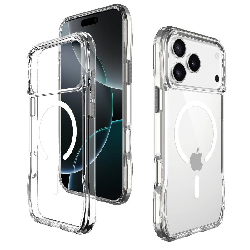 Чохол TPU Space Octagon with Magnetic Fit для Apple iPhone 17 Pro / 18 Pro (6.3") Clear 4