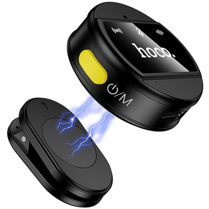 Петличний бездротовий мікрофон Hoco L21 Charm Type-C Black 4
