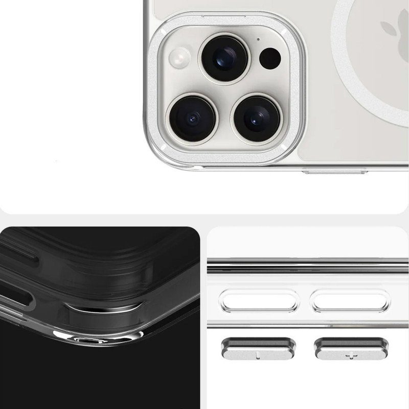 Чохол TPU Space Case Apex with Magnetic Fit для Apple iPhone 15 Pro (6.1") Silver 4