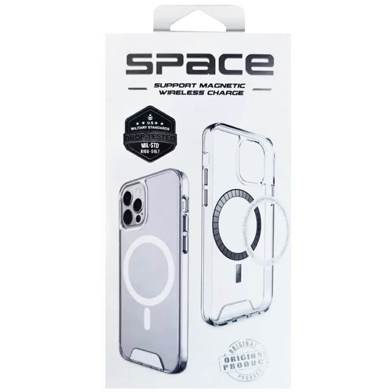 Чохол TPU Space Case with Magnetic Fit для Apple iPhone 16 Plus (6.7") Прозорий 5