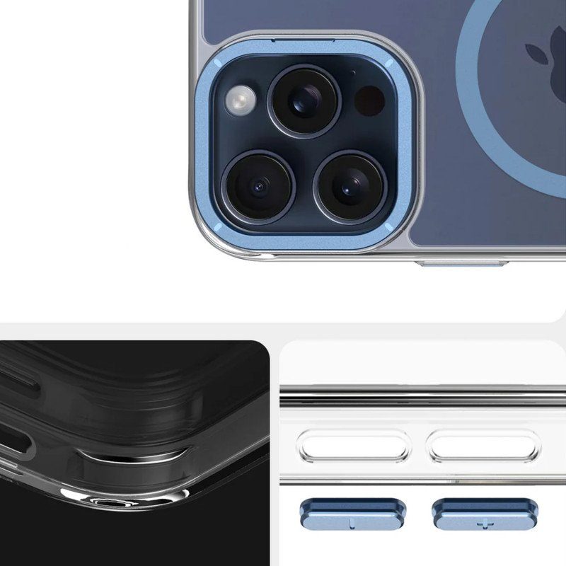 Чохол TPU Space Case Apex with Magnetic Fit для Apple iPhone 15 Pro Max (6.7") Navy Blue 5