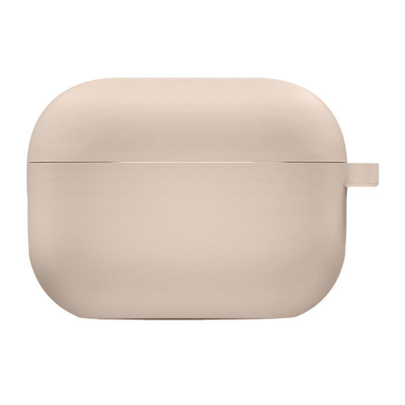 Силіконовий футляр з мікрофіброю для навушників Airpods 4 / 5 Рожевий / Pink Sand