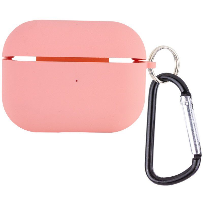 Силіконовий футляр з мікрофіброю для навушників Airpods 4 / 5 Рожевий / Pink