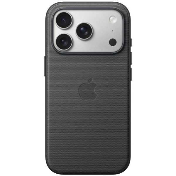 Чохол тканинний Textile (AAA) NEW with Magnetic Fit and Animation для Apple iPhone 17 Pro (6.3") Black