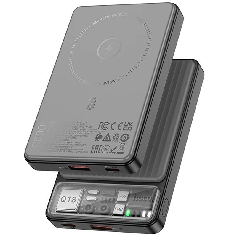 Портативний ЗП Power Bank Hoco Q18 Tourer 22.5W з БЗП 10000 mAh Black