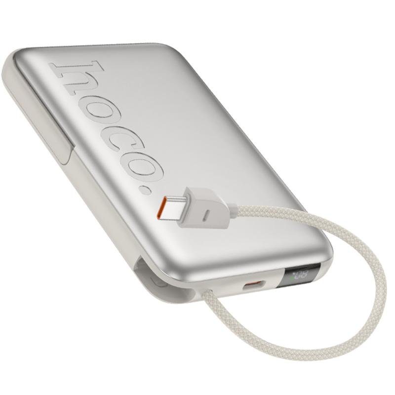 Портативний ЗП Power Bank Hoco Q43 Clever PD20W з БЗП+iWatch Type-C 10000 mAh Silver 3