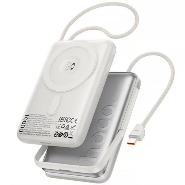Портативний ЗП Power Bank Hoco Q43 Clever PD20W з БЗП+iWatch Type-C 10000 mAh Silver