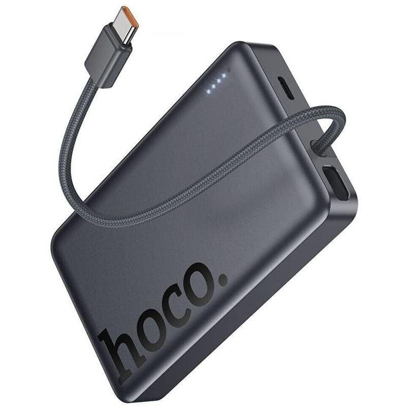 Портативний ЗП Power Bank Hoco Q44 Origen PD45W з БЗП with cable 10000 mAh Metal gray 3