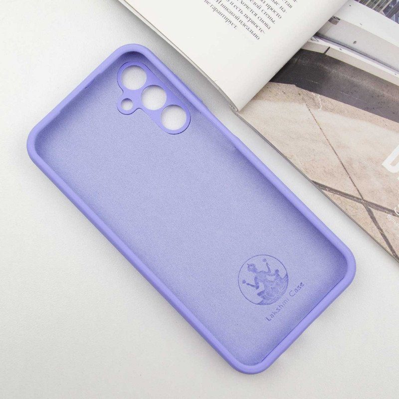 Чохол Silicone Cover Lakshmi Full Camera (AAA) with Logo для Samsung Galaxy S24+ Бузковий / Dasheen 3