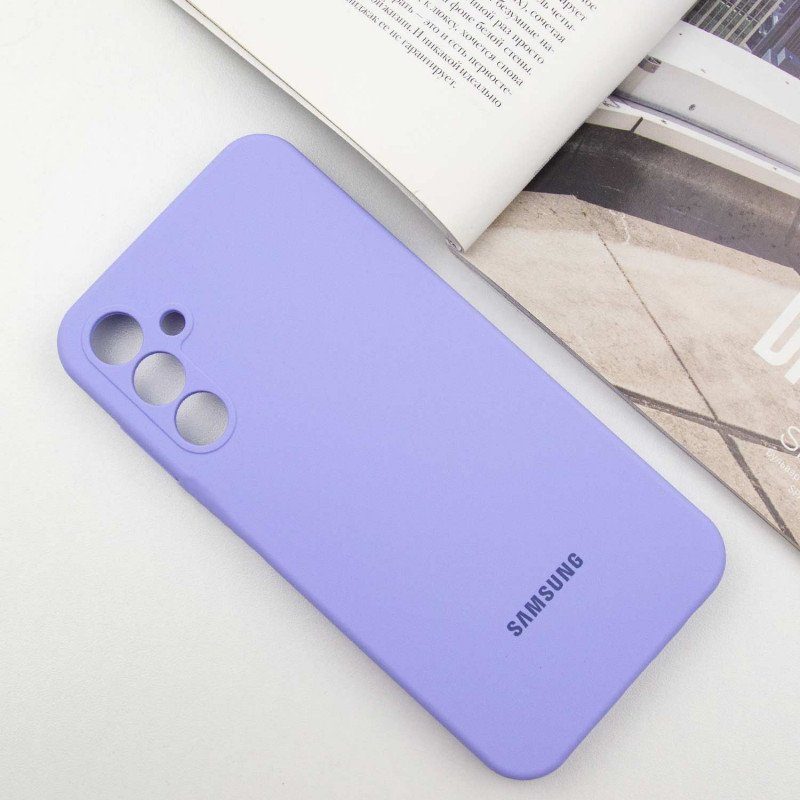 Чохол Silicone Cover Lakshmi Full Camera (AAA) with Logo для Samsung Galaxy S24+ Бузковий / Dasheen 2