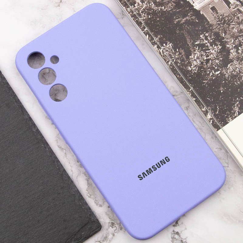 Чохол Silicone Cover Lakshmi Full Camera (AAA) with Logo для Samsung Galaxy S24+ Бузковий / Dasheen 5