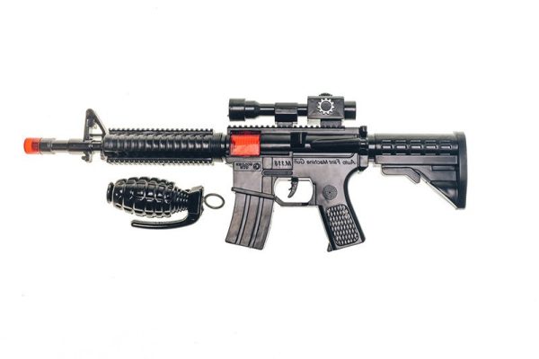 Іграшковий автомат-тріскачка "M16" з гранатою Golden Gun 803