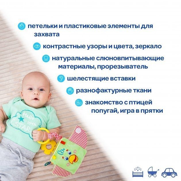 Підвіска-кубик Зоо "Папуга Пустун" МС 110202-01 2