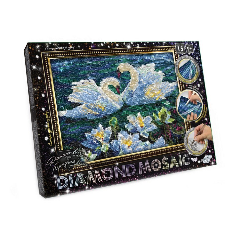 Набір креативної творчості "DIAMOND MOSAIC" DM-03-01-9  DM-03-02