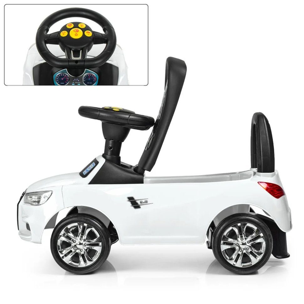 Каталка-толокар Bambi M 3147A-1 Білий музичний 4