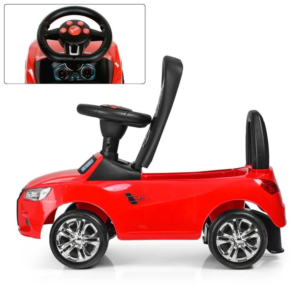 Каталка-толокар Bambi M 3147A-3 Червоний музичний 4