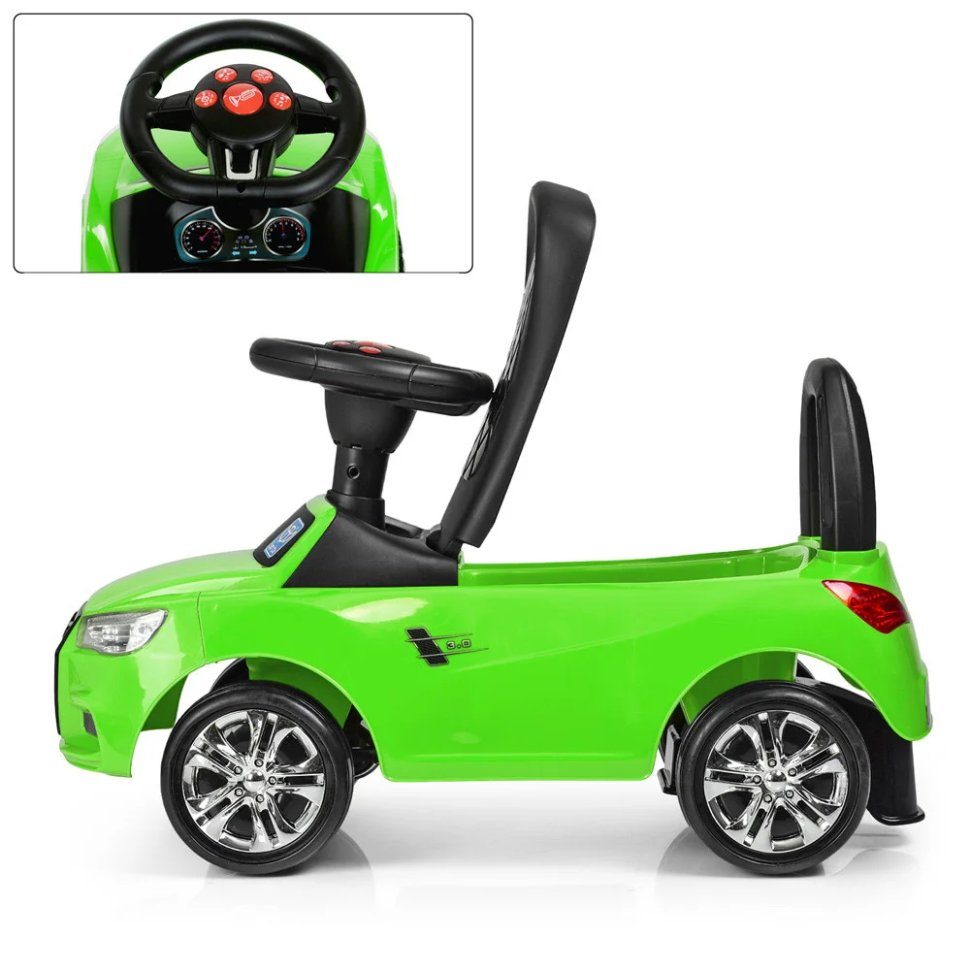 Каталка-толокар Bambi M 3147A-5 Зелений музичний 4
