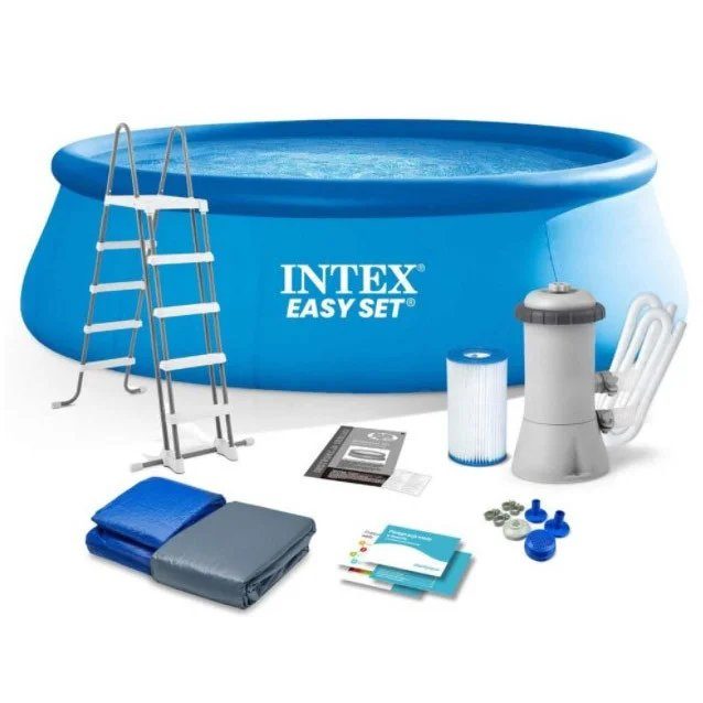Надувний басейн сімейний Intex 26166 (457х107 см), 12430 л 2