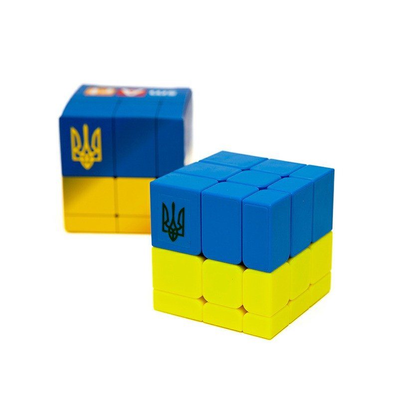 Головоломка Розумний кубик SCU333 "Прапор України" (Bicolor Bump Smart Cube "Ukraine") 2