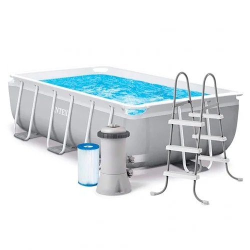 Басейн каркасний INTEX 26784 прямокут, 300Х175Х80 см, 3539 л, фільтр-насос, сходи, 2