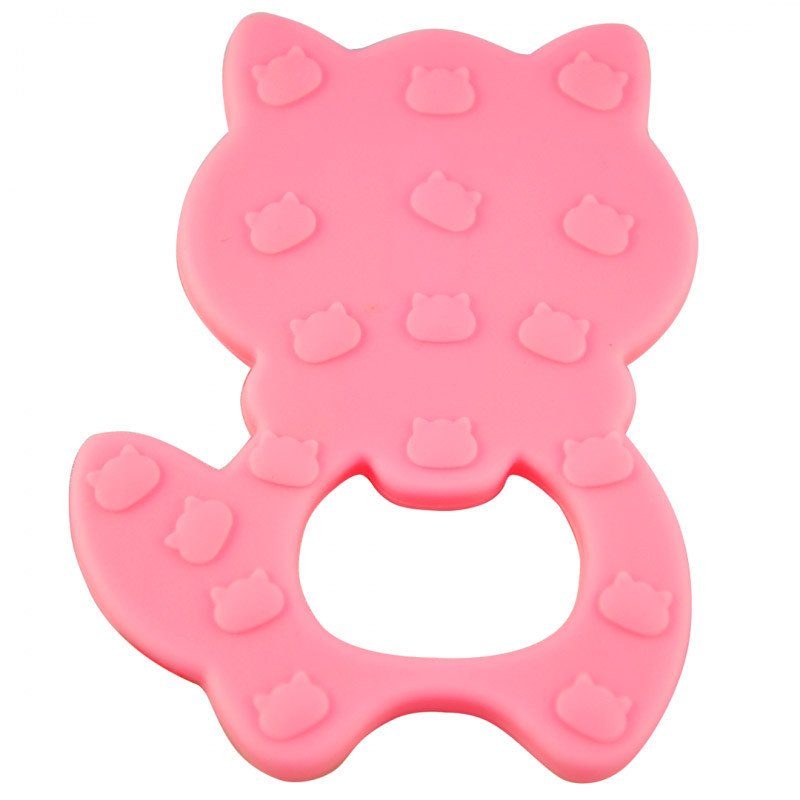 Прорізувач силіконовий "Єнот" MGZ-0402(Pink) у футлярі 2