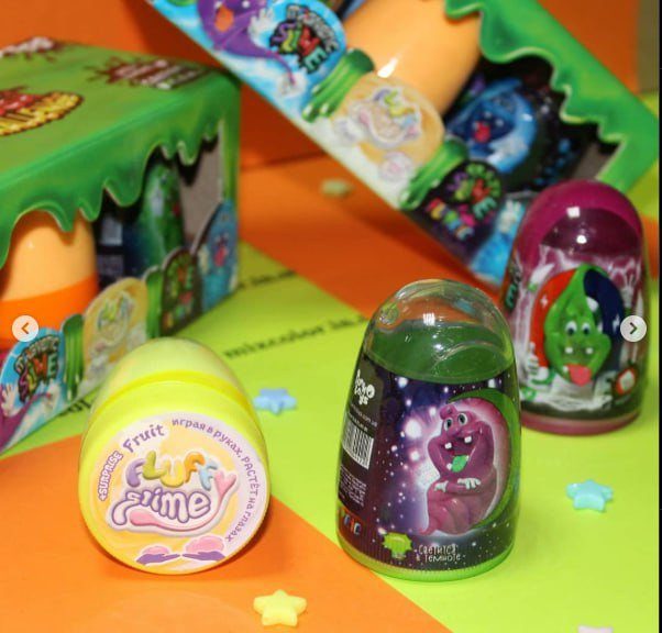 В'язка маса "3 в 1" Magnetic Slime, "Fluffy Slime", "Crazy Slime Fluoric" SLM-14-01U кольори в асортименті 2