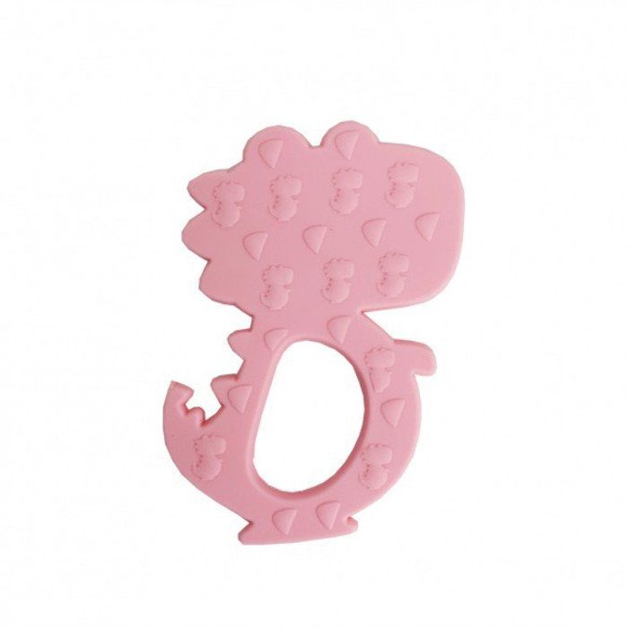 Силіконовий прорізувач "Діно" MGZ-0415(Pink) 2