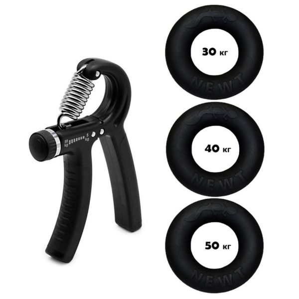 Набір кистьових еспандерів кільце+еспандер ножиці Power Grip Set1 NE-1587-60