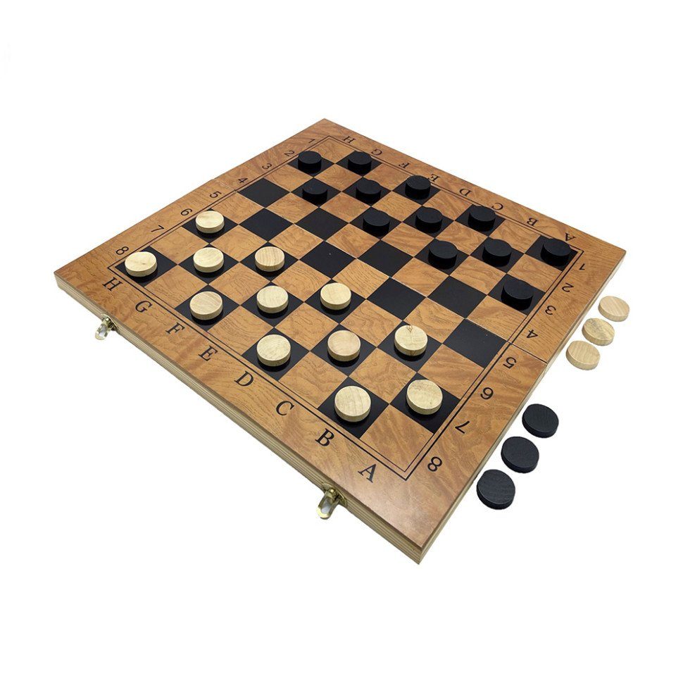 Набір настільних ігор "Шахи, нарди, шашки 3 в 1" Set3 NE-SP-SET-09 ігрова дошка 48х48 см 2