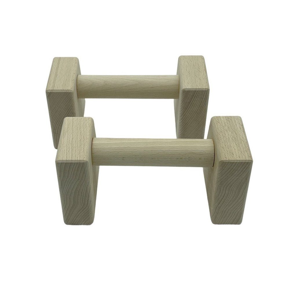 Паралетси, упори для віджимання дерев'яні Wood Gym Push Up NE-WD-20 з бука 20 см 2 шт 2