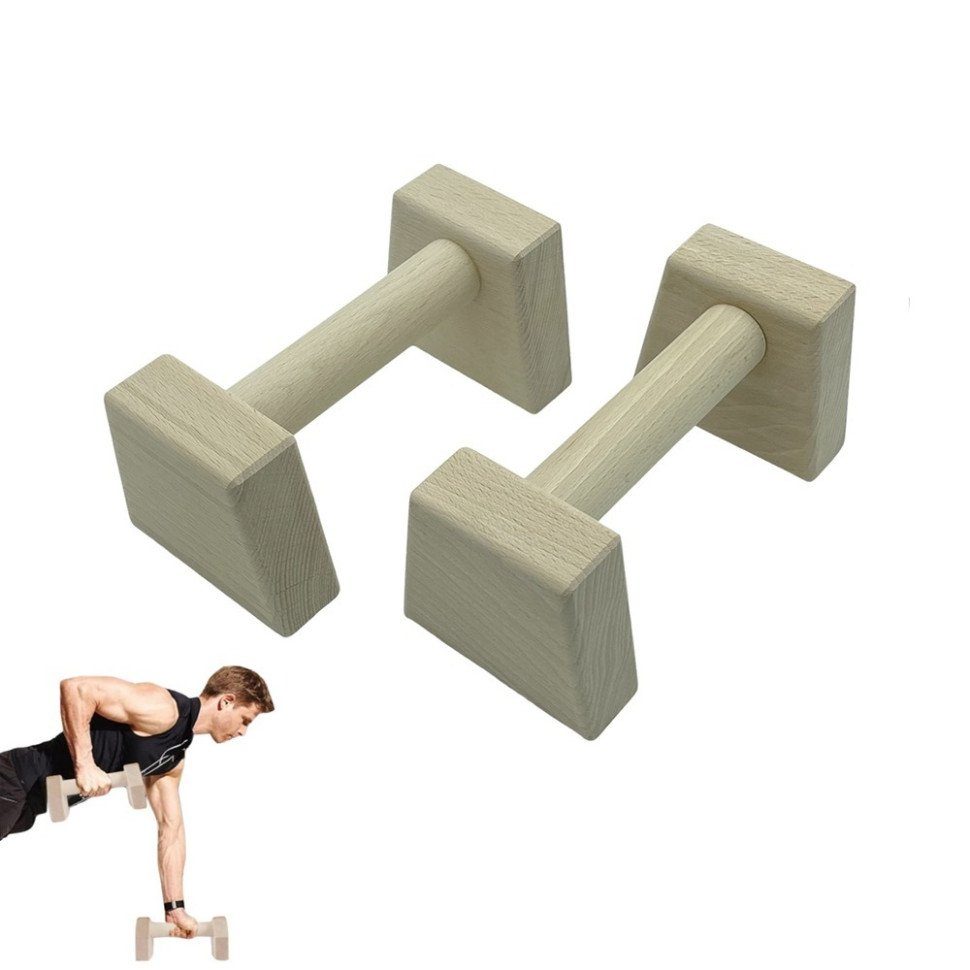 Паралетси, упори для віджимання дерев'яні Wood Gym Push Up NE-WD-20 з бука 20 см 2 шт 5