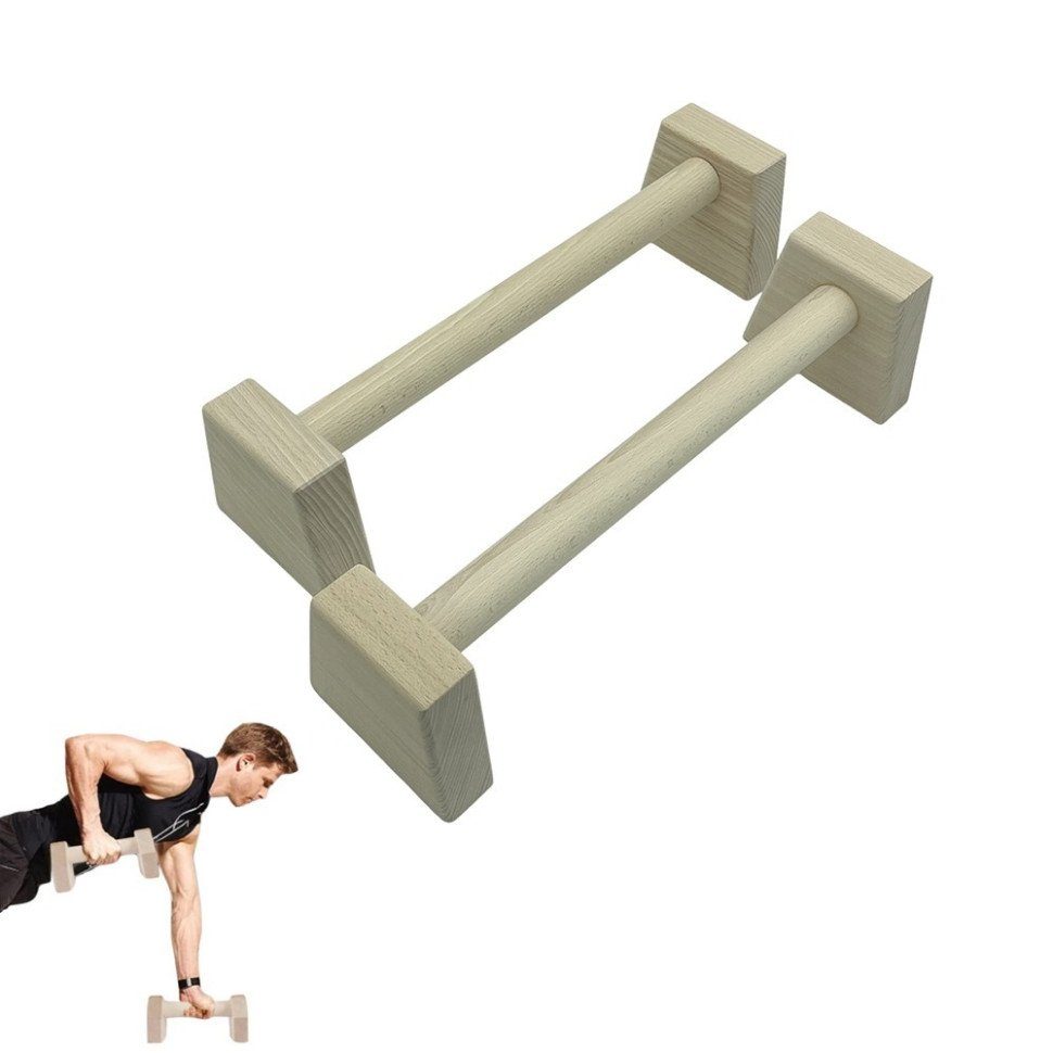 Паралетси, упори для віджимання дерев'яні Wood Gym Push Up NE-WD-40 з бука 40 см 2 шт 5