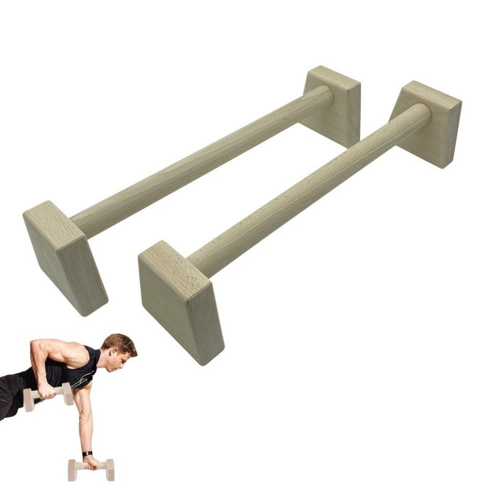 Паралетси, упори для віджимання дерев'яні Wood Gym Push Up NE-WD-50 з бука 50 см 2 шт 3