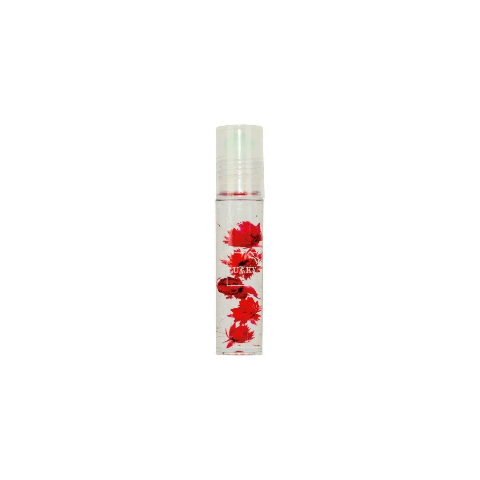 Дитяча олійка-блиск для губ Aqua Fleur T22005 з червоними квітами 2