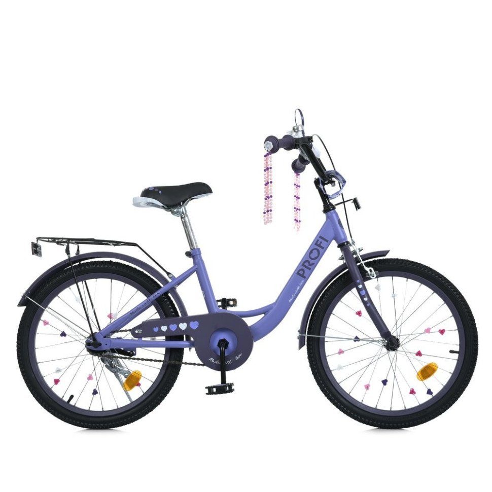 Велосипед дитячий MB 20043-1 колеса 20 дюймів, фіолетовий 2