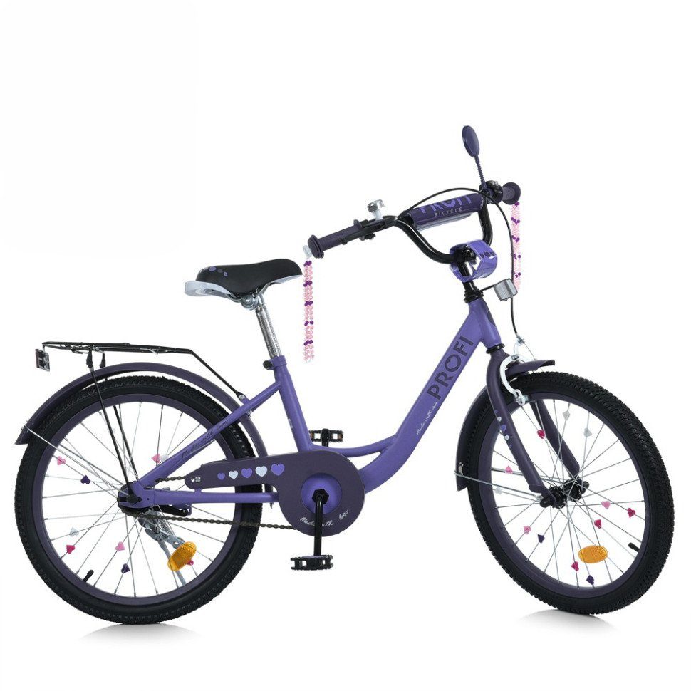 Велосипед дитячий MB 20043-1 колеса 20 дюймів, фіолетовий