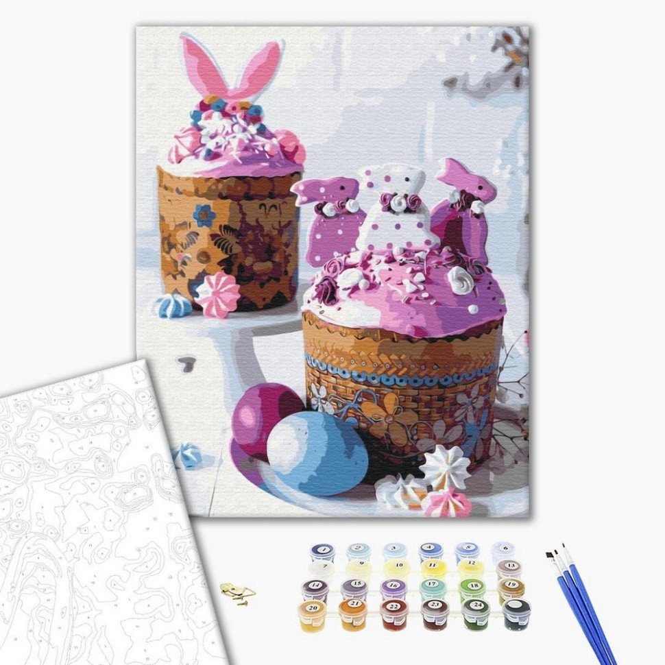 Картина за номерами "Великодні пасочки" BS51826, 40х50 см 2