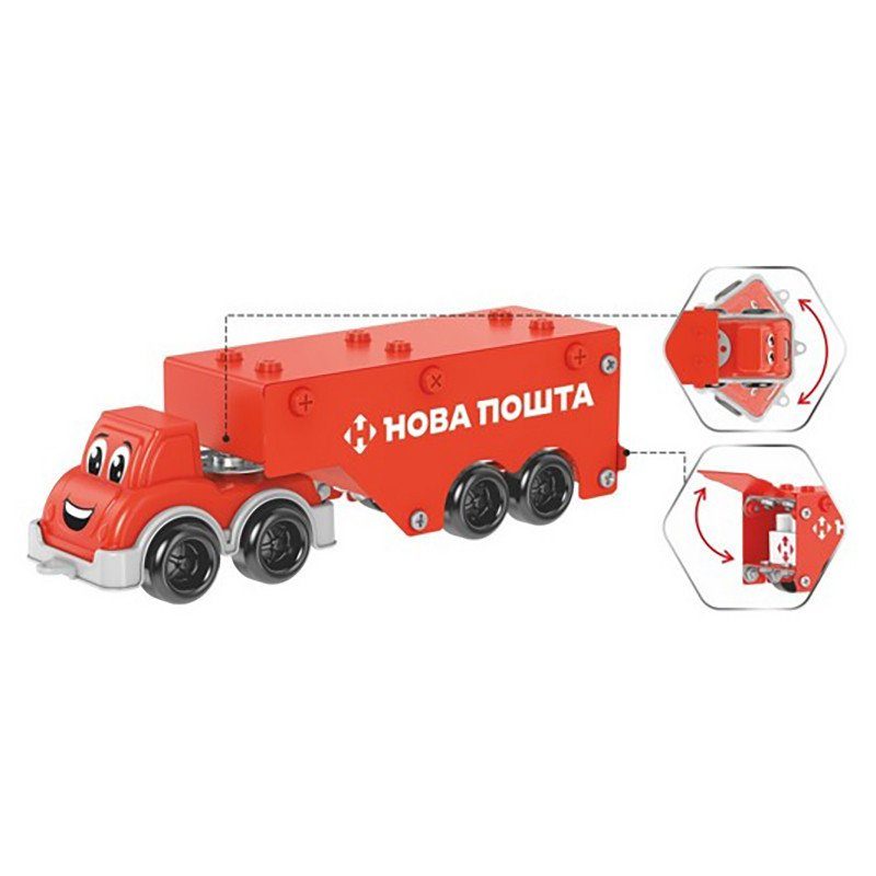 Дитячий металевий конструктор "Нова Пошта" 1416TXK, 135 деталей 6