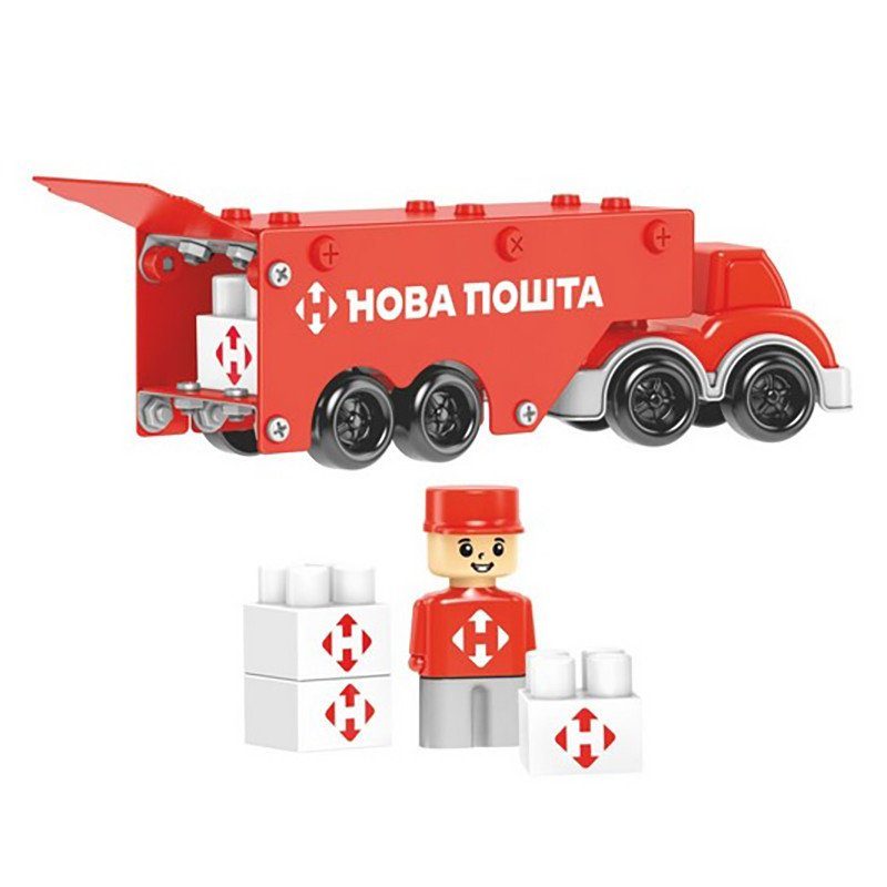 Дитячий металевий конструктор "Нова Пошта" 1416TXK, 135 деталей 7