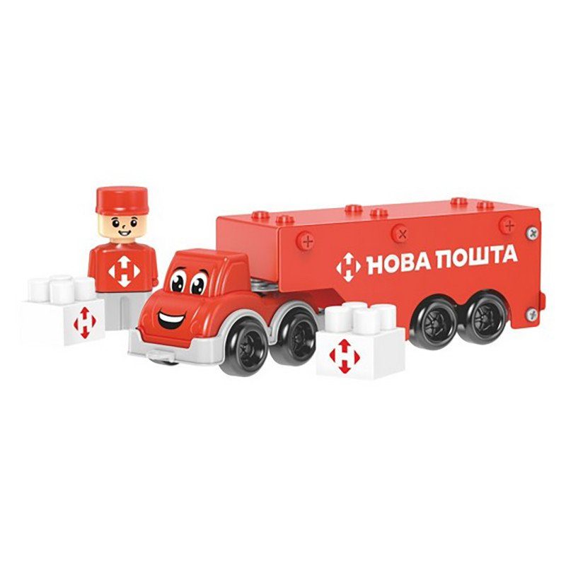 Дитячий металевий конструктор "Нова Пошта" 1416TXK, 135 деталей 8