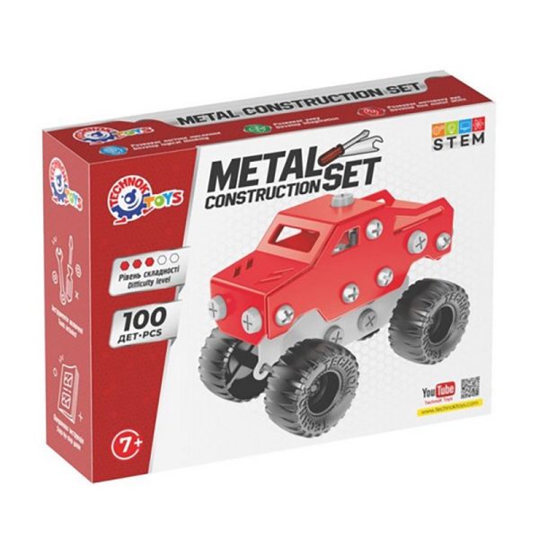 Дитячий металевий конструктор 1317TXK 100 деталей