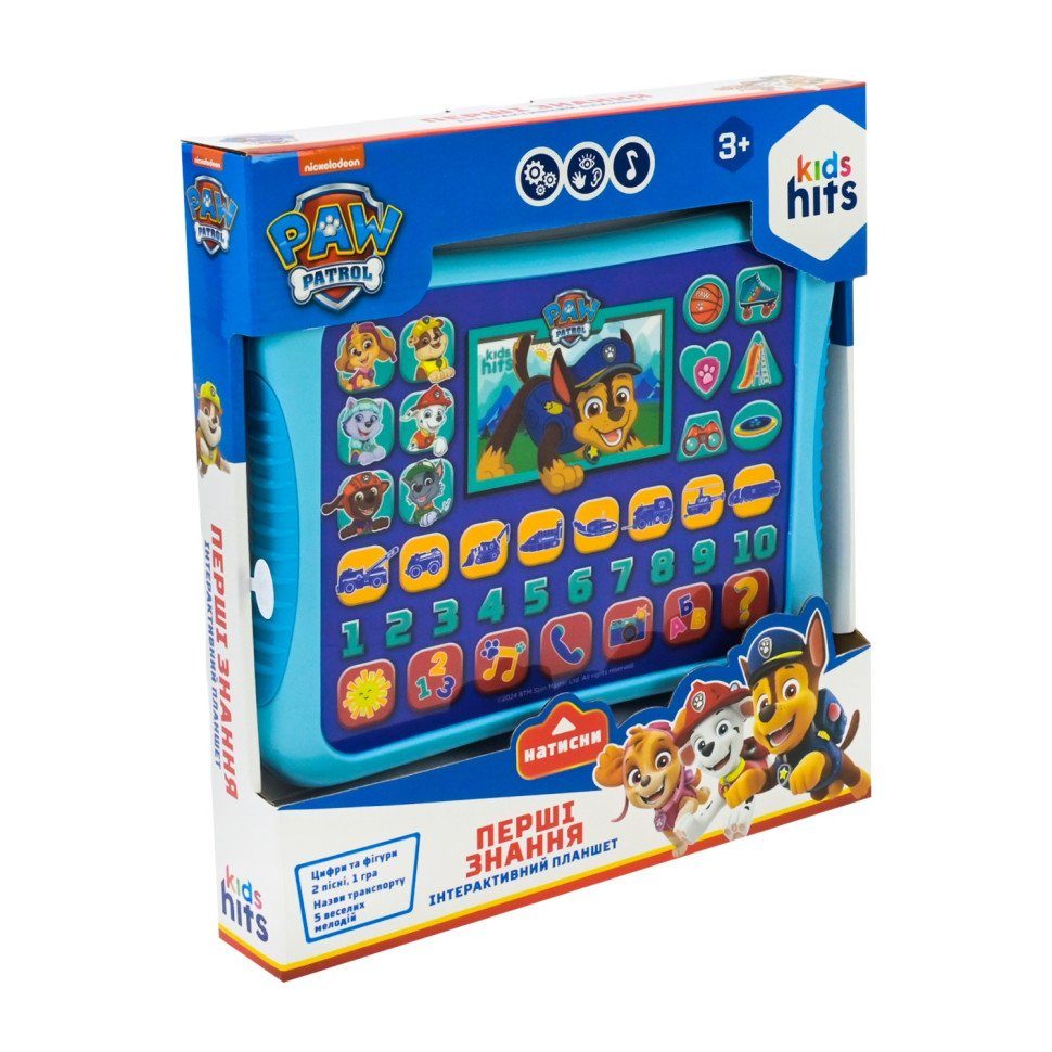 Дитячий розвиваючий планшет "Перші знання Paw Patrol" KH01/013L 5